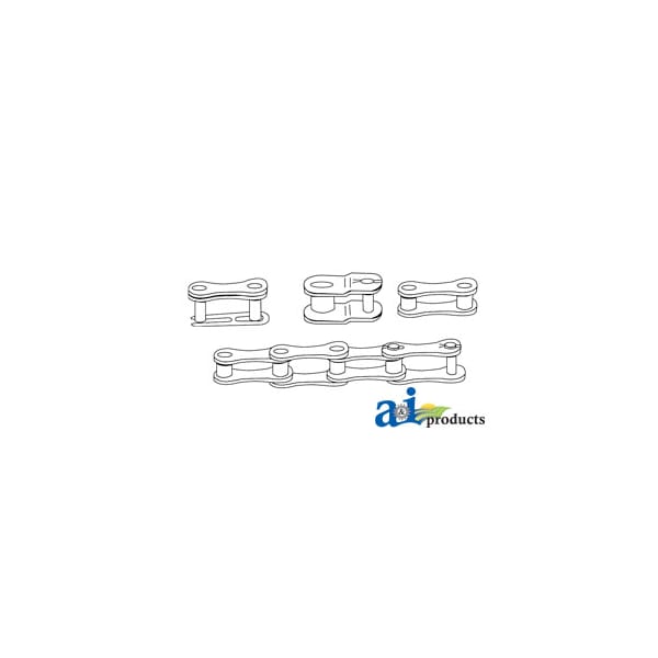 A & I Products 2040 Extended Pitch Roller Chain, 10ft (USA) 8.1" x1.6" x8.4" A-RC2040 - main